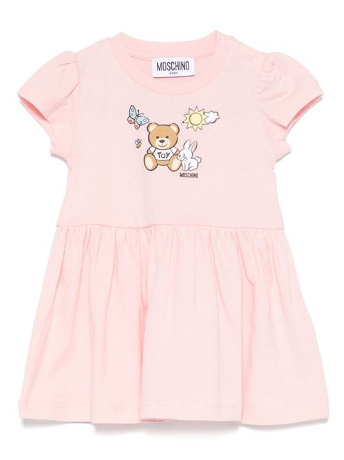 Abito neonata maniche corte MOSCHINO BABY | MDV0CALAA0350209